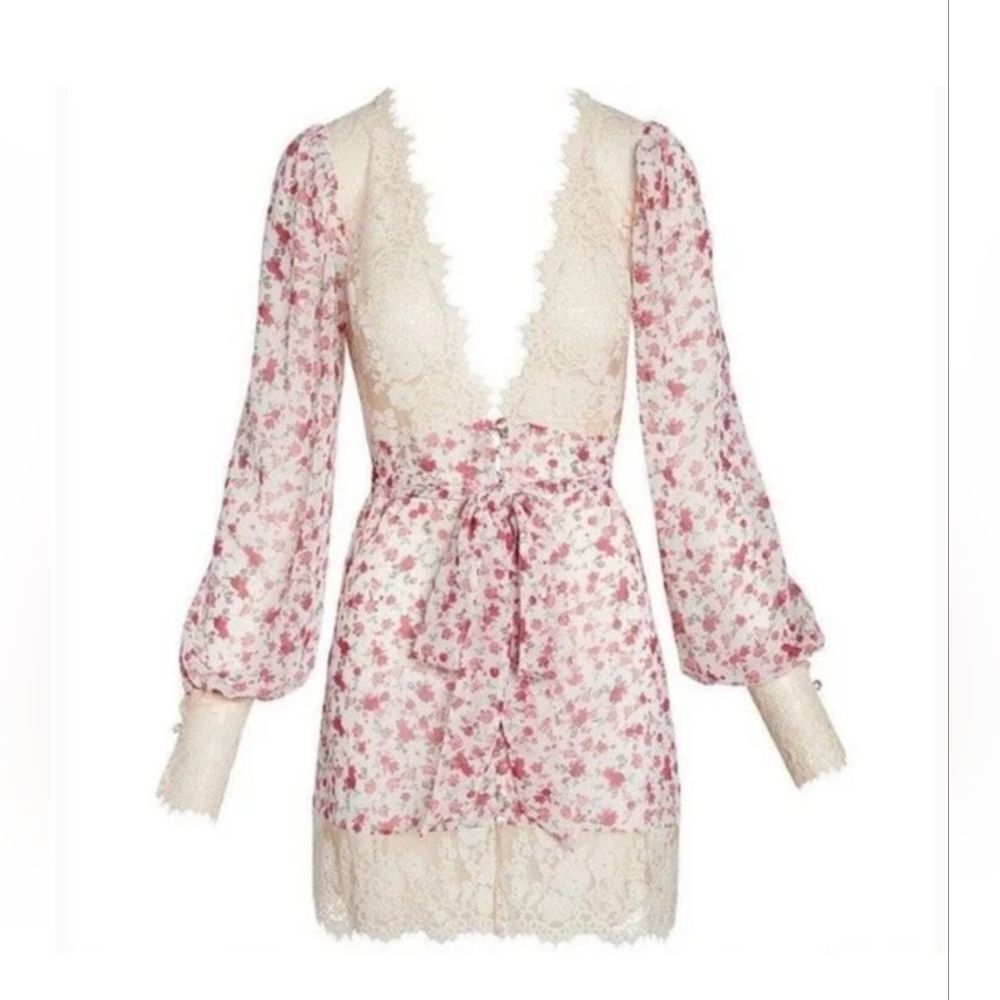 For Love and Lemons Floral Robe Nwt Small Victoria's Secret Melrose